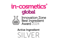 in-cosmetics 2024 Innovation Zone Best ingredient Silver
